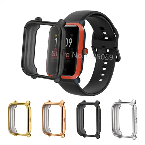 Plating Protective Case For Huami Amazfit Bip / Bip Lite Protector Cover TPU Shell For Xiaomi Amazfit BIP Watch Protect Frame