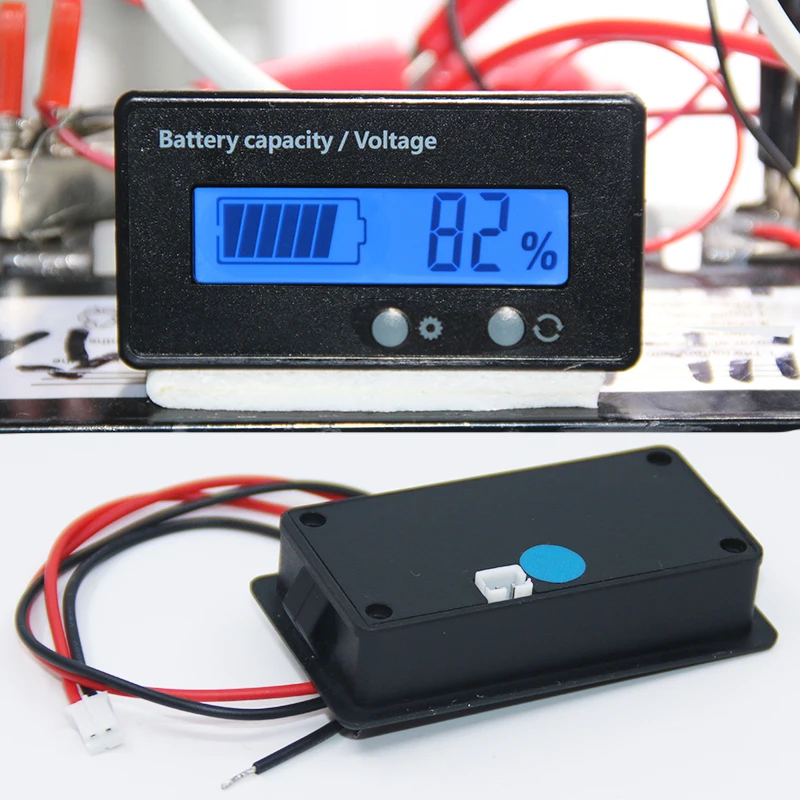 Xe Điện Pin Lead-Acid Pin Lithium Pin Đèn Báo Nguồn Bảng Đồng Hồ Còn Lại Tỷ Lệ Phần Trăm Xe 12v72v