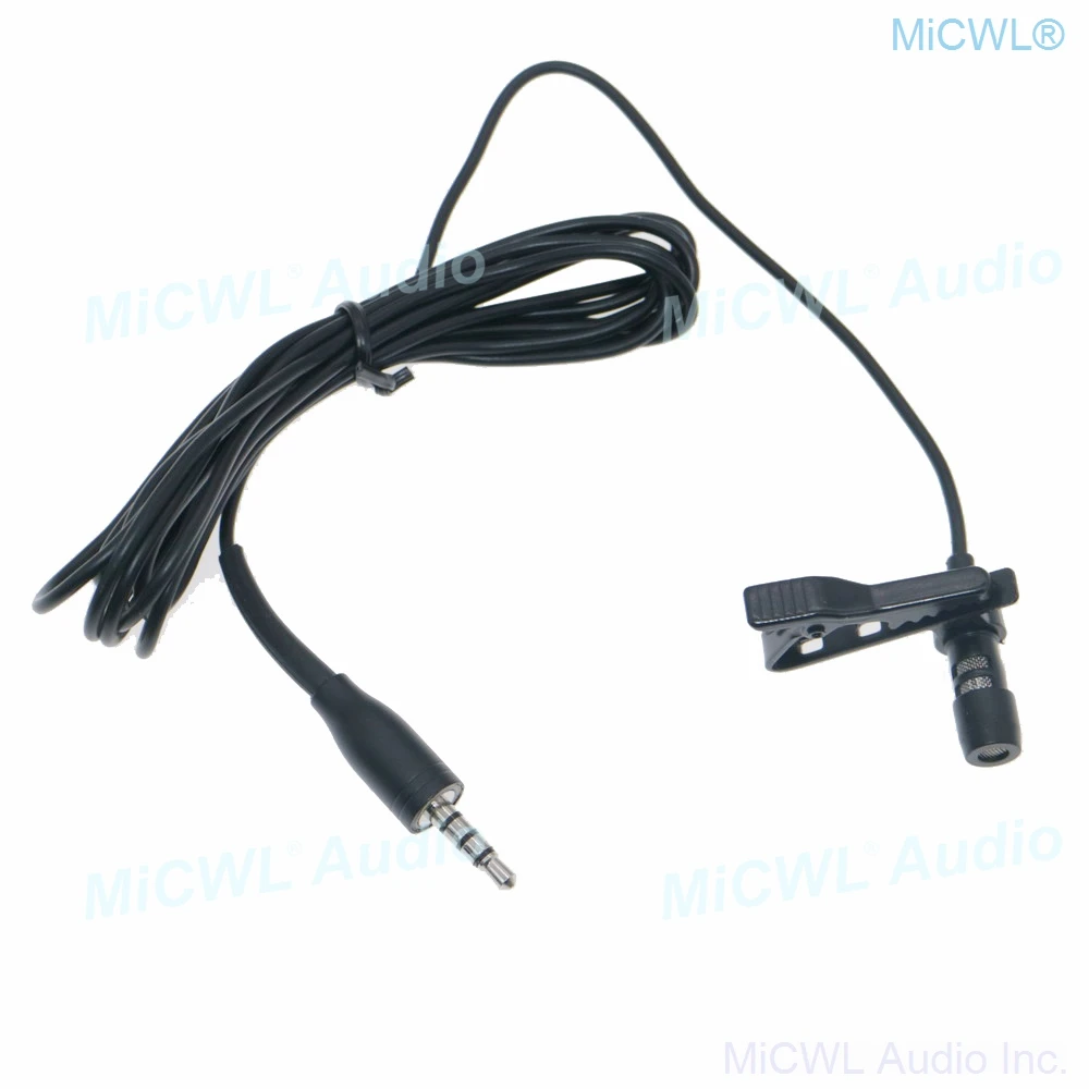 Mini austauschbare Krawattenklammern Mikrofon Standard 3,5 mm TRRS-Klinkenstecker Stereo-Stecker für Smartphone-Handy-Aufnahmen sprechen