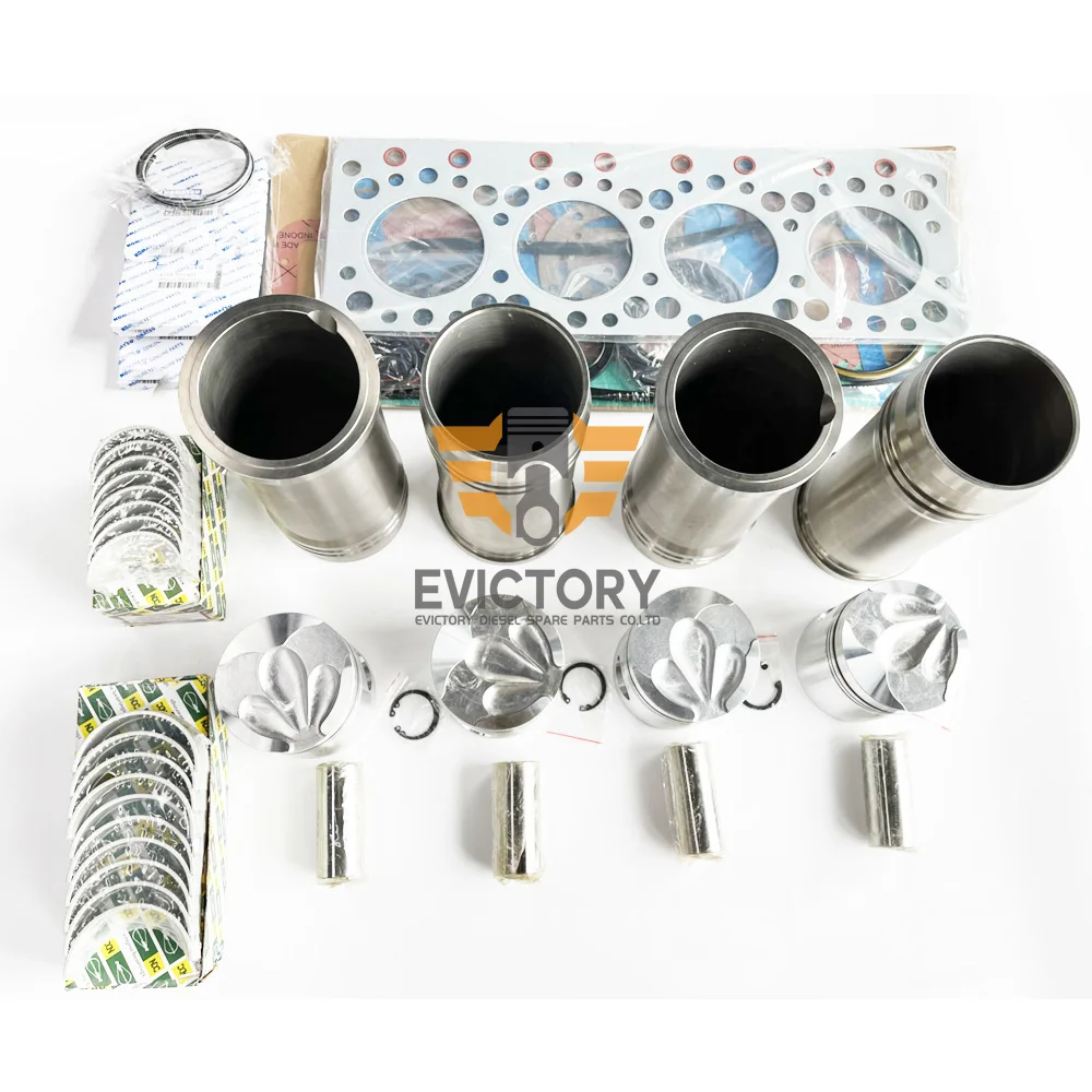 For Komatsu bulldozer S4D120 4D120 Engine Overhaul Rebuild Kit PISTON RING LINER GASKET BEARING