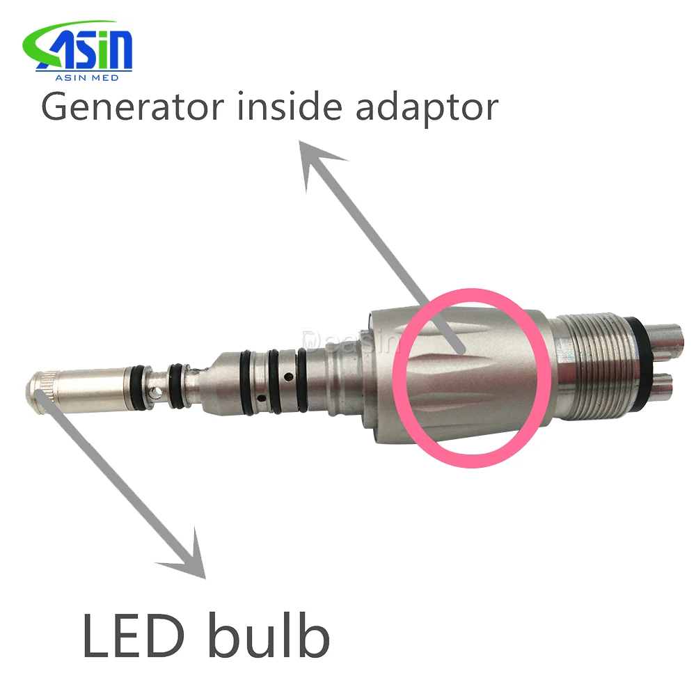 

Generator adaptor coupling for fiber optic compatible with Kv coupling 460 LED 4 holes midwest Coupler