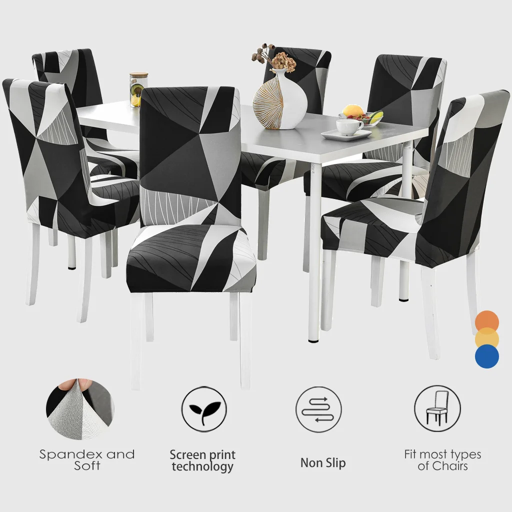 

Chair Cover Elastic Colorful Chair Cover Removable Chair Protector for Dinning Room Restaurant Hotel sillas de funda