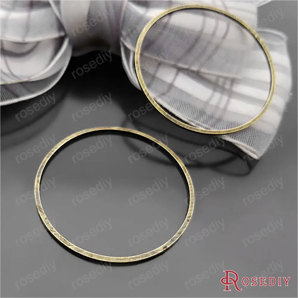 Wholesale Antique Bronze 20mm 25mm 30mm 40mm 50mm 80mm Round Copper Closed Ring Diy Jewelry Findings Accessories (JM6439)