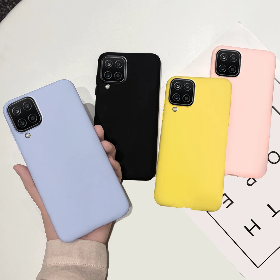 Simple Fashion Case For Samsung Galaxy A12 Cases SM-A125F Soft Slim Cute Cover For Samsung A12 A 12 GalaxyA12 A125F Phone Bumper