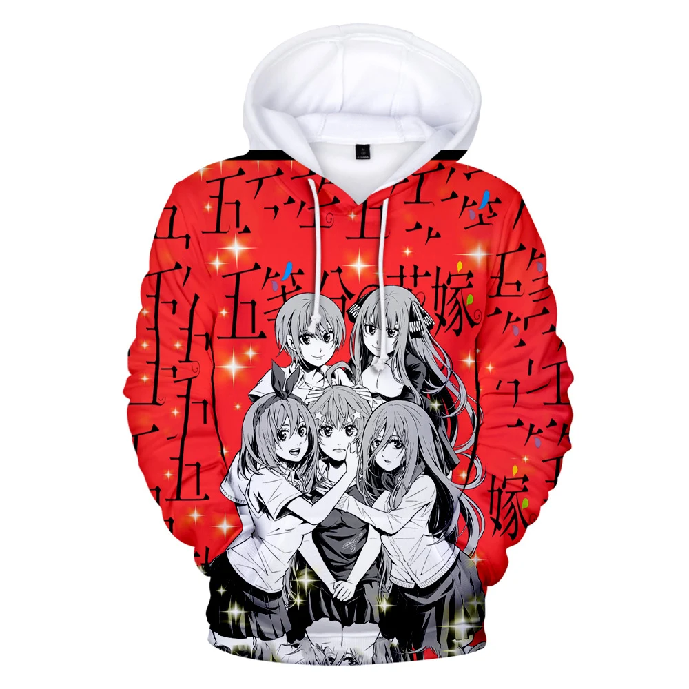 

3D Kids Sweatshirt The Quintessential Quintuplets Hoodie Anime Hoody Autumn Winter Boy Girl Clothes Pullovers Anime Sweatshirt