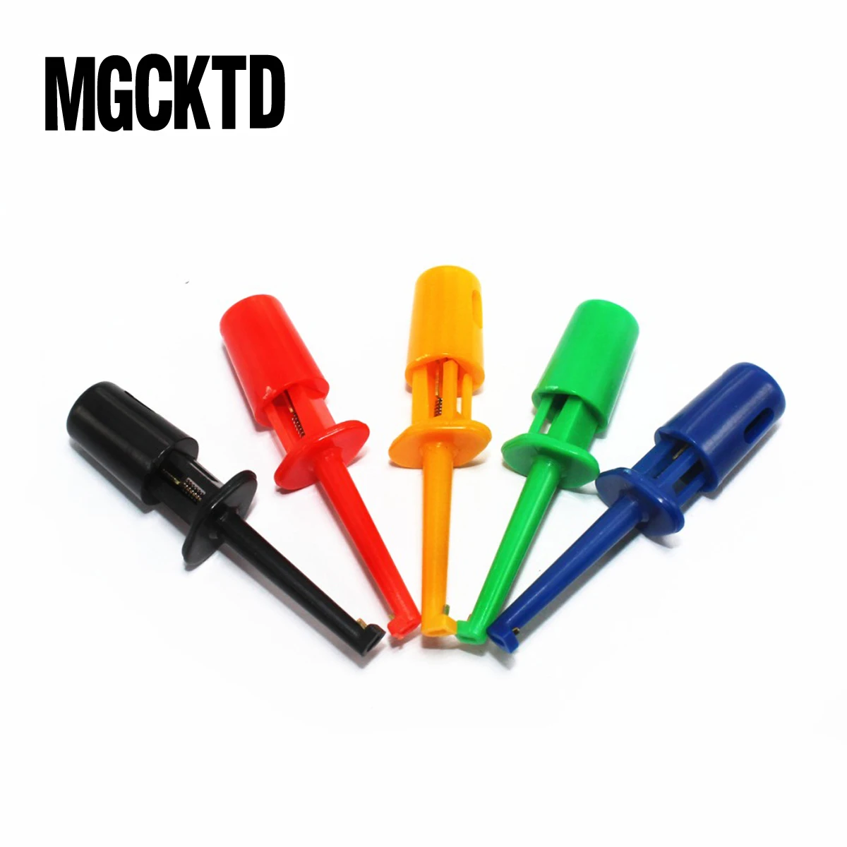 100PCS 1.7'' Multimeter Lead Wire Kit Test Hook Clip Grabbers Test Probe SMT / SMD IC D20 Cable Welding