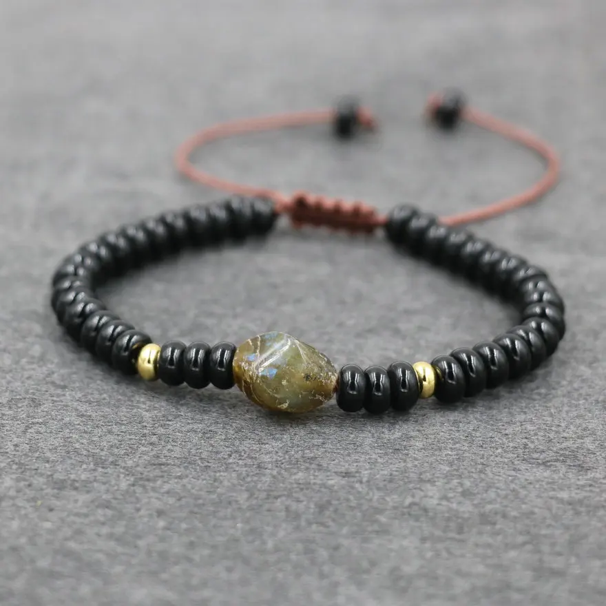 Trendy 4*6mm Beads Bracelet Men Natural Stone Bracelet For Women Men Jewelry Beads Diffuser Pulsera Couples Lovers' Gift