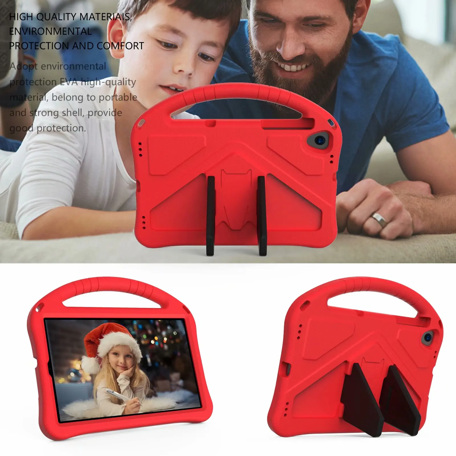 hand-held full body Children kids EVA Handle stand tablet cover Case for lenovo tab M10 plus X606 10.1 inch+PEN