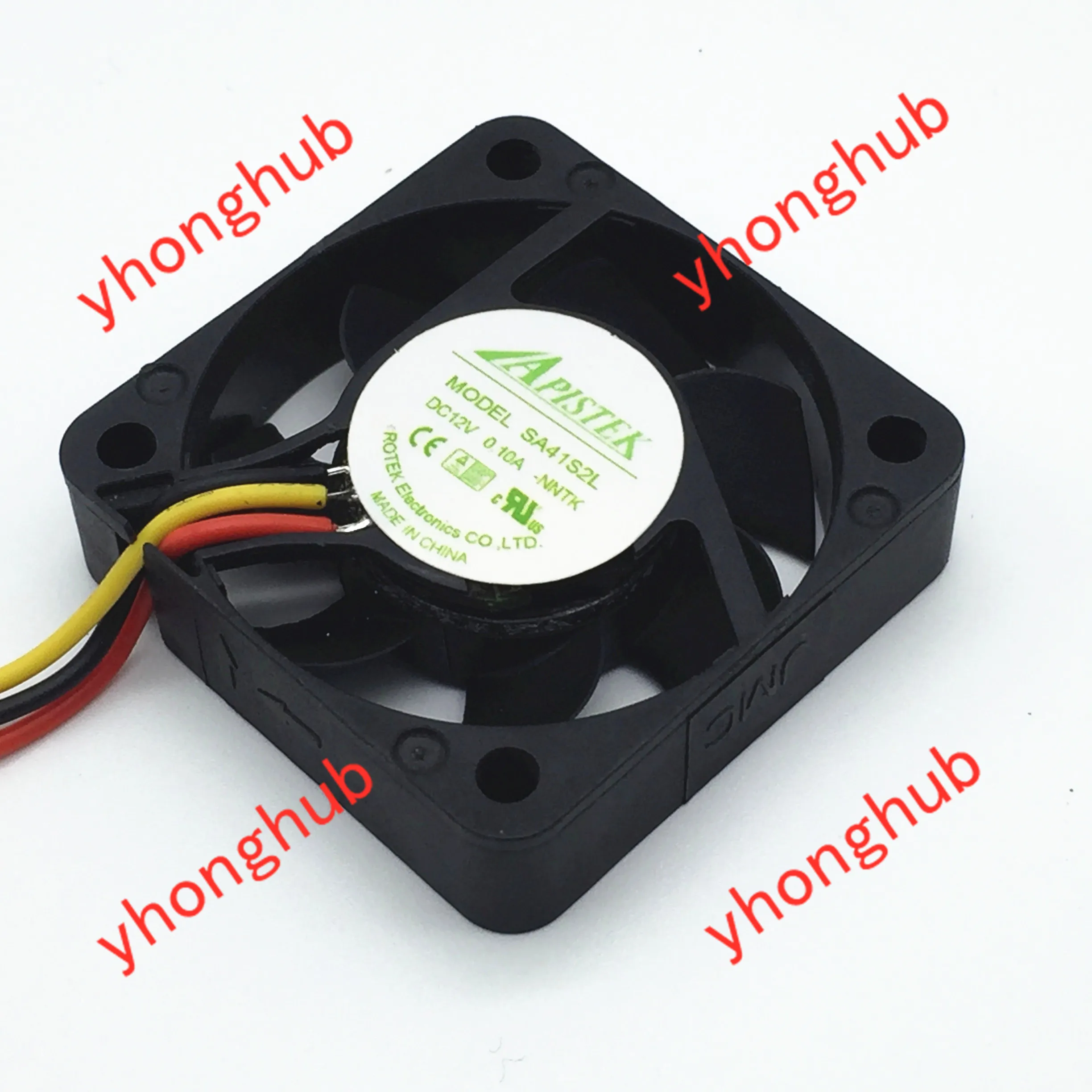 

APISTEK SA41S2L DC 12V 0.1A 40x40x10mm 3-wire Server Cooling Fan