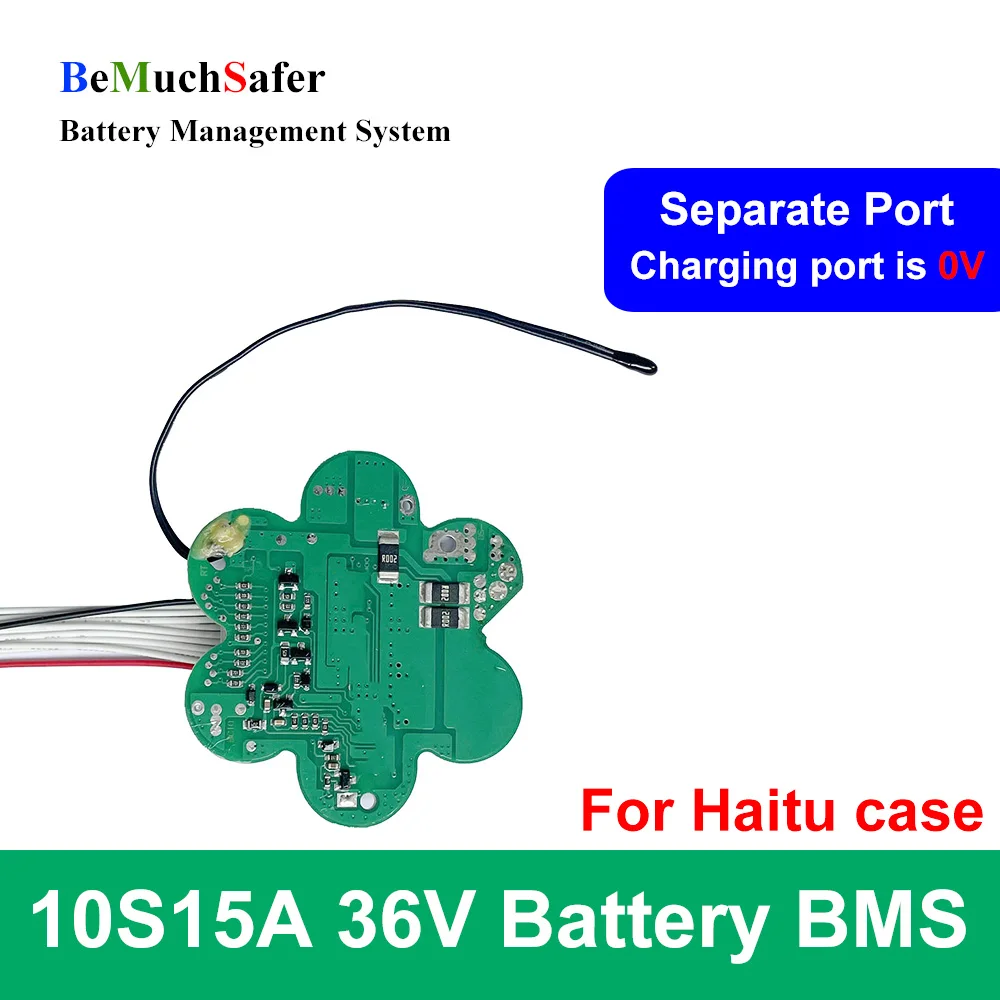 BeMuchSafer 10S 15A 36V BMS CUTTLE Haitu Bottle Für TINTENFISCH Flasche Batterie Fall 10S1 5A 18650 3,6 V BMS Kleine größe für DIY E-Bike Batterie Pack