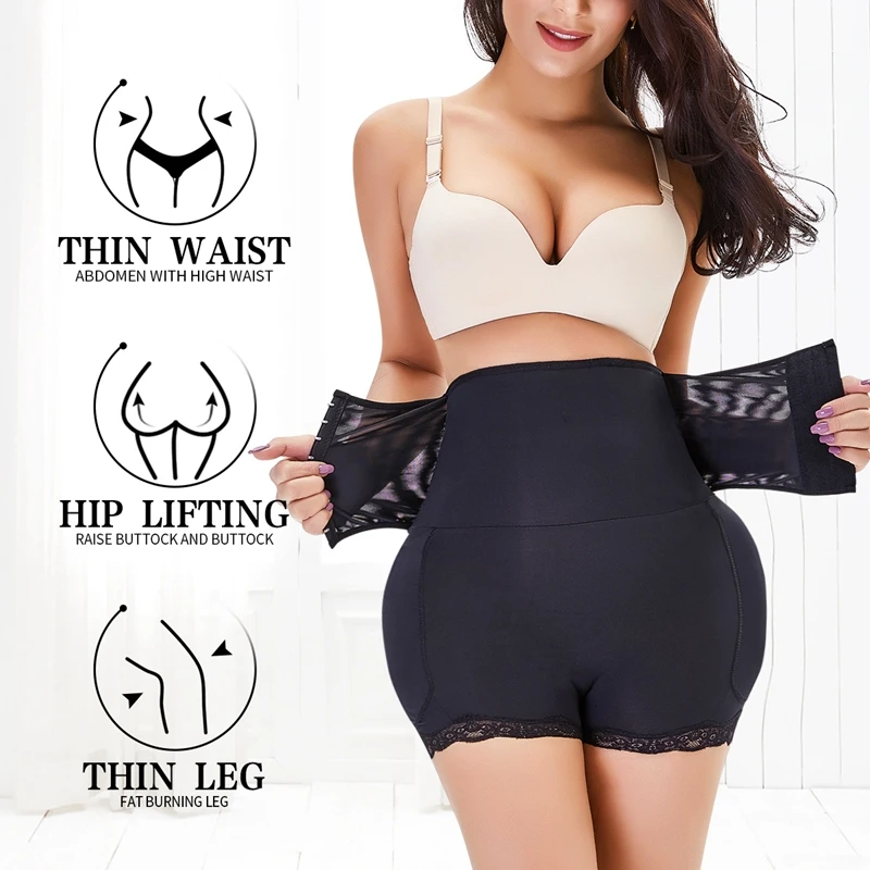 Waist Shaper And Butt Lifter Thigh Push Up Underwear Hip Butt Enhancer Ladies Fake Buttocks Padded Booty Butt Lifter Shapewear