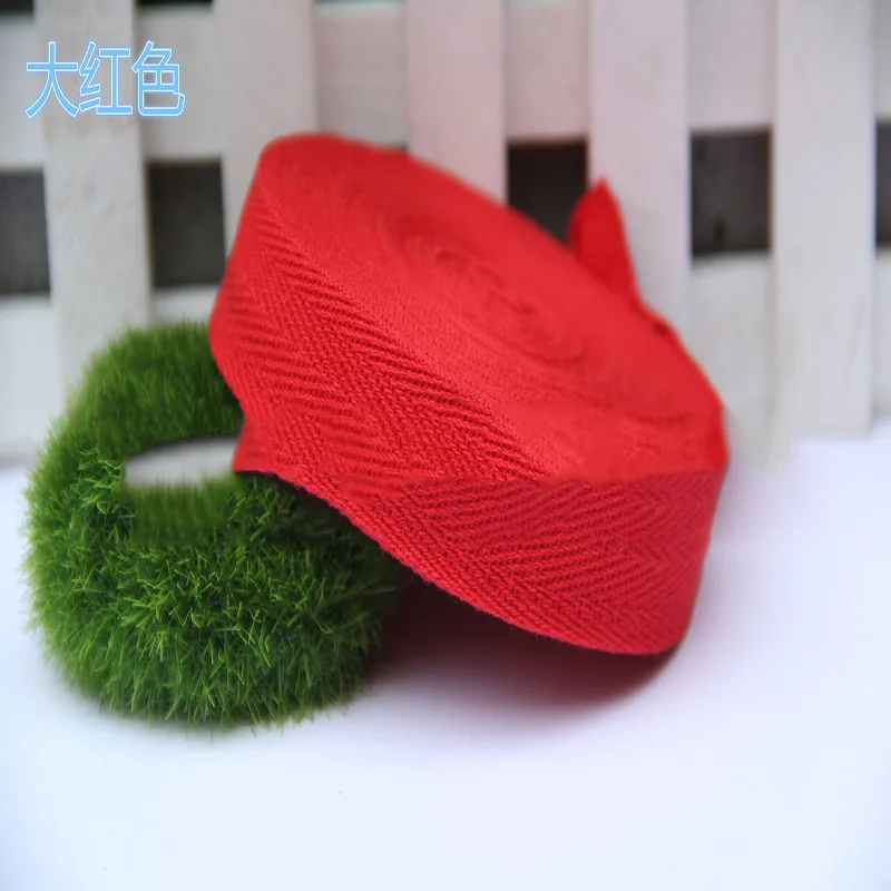 

Twill Cotton Webbing Bias Binding Tape, Wrapping Clothes Bags, DIY Shoelace Accessories, Webbing Strap, 30mm