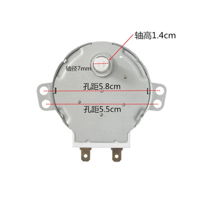 Microwave Synchronous Motor Turntable Motor AC 220V 240V 4W 50Hz 5rpm SS-5-240-TD Microwave Oven Parts