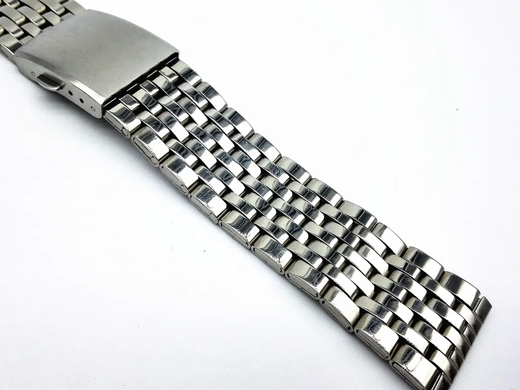 Men Watch Band Strap Stainless Stell Deployment Clasp Speed Master Wrist Women Band 18mm 20mm 22mm