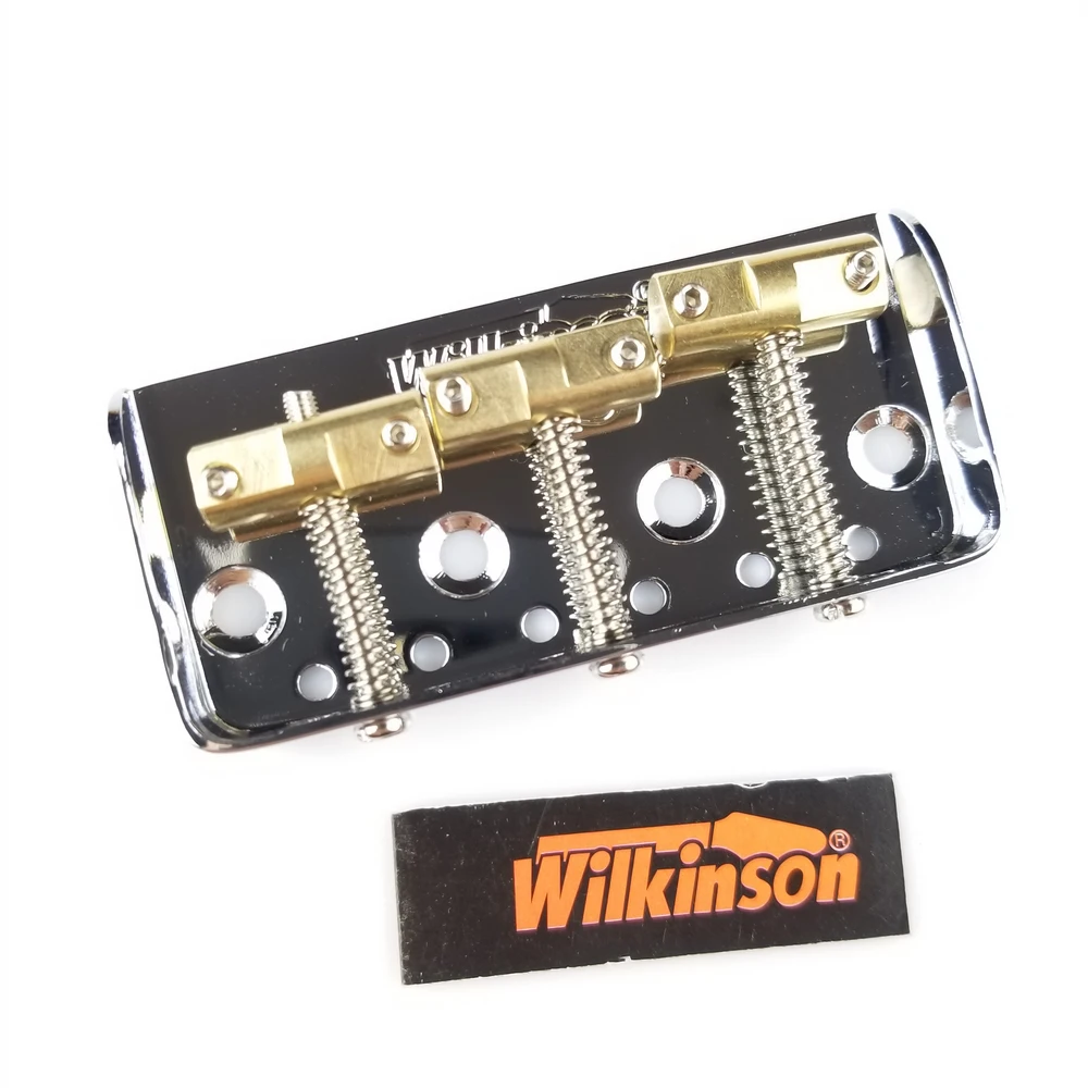 Wilkinson WTBS 6Strings Guitar Bridge Short TL Electric Guitar Bridge Brass Saddle Chrome  silver