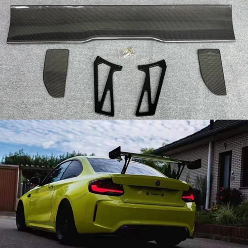 For BMW F30 F32 F36 F10 F12 E92 E93 G30 G20 E82 E90 M3 M4 GTS 2  Style Carbon Fiber Rear Spoiler For car  m2 m3 m4 car styling