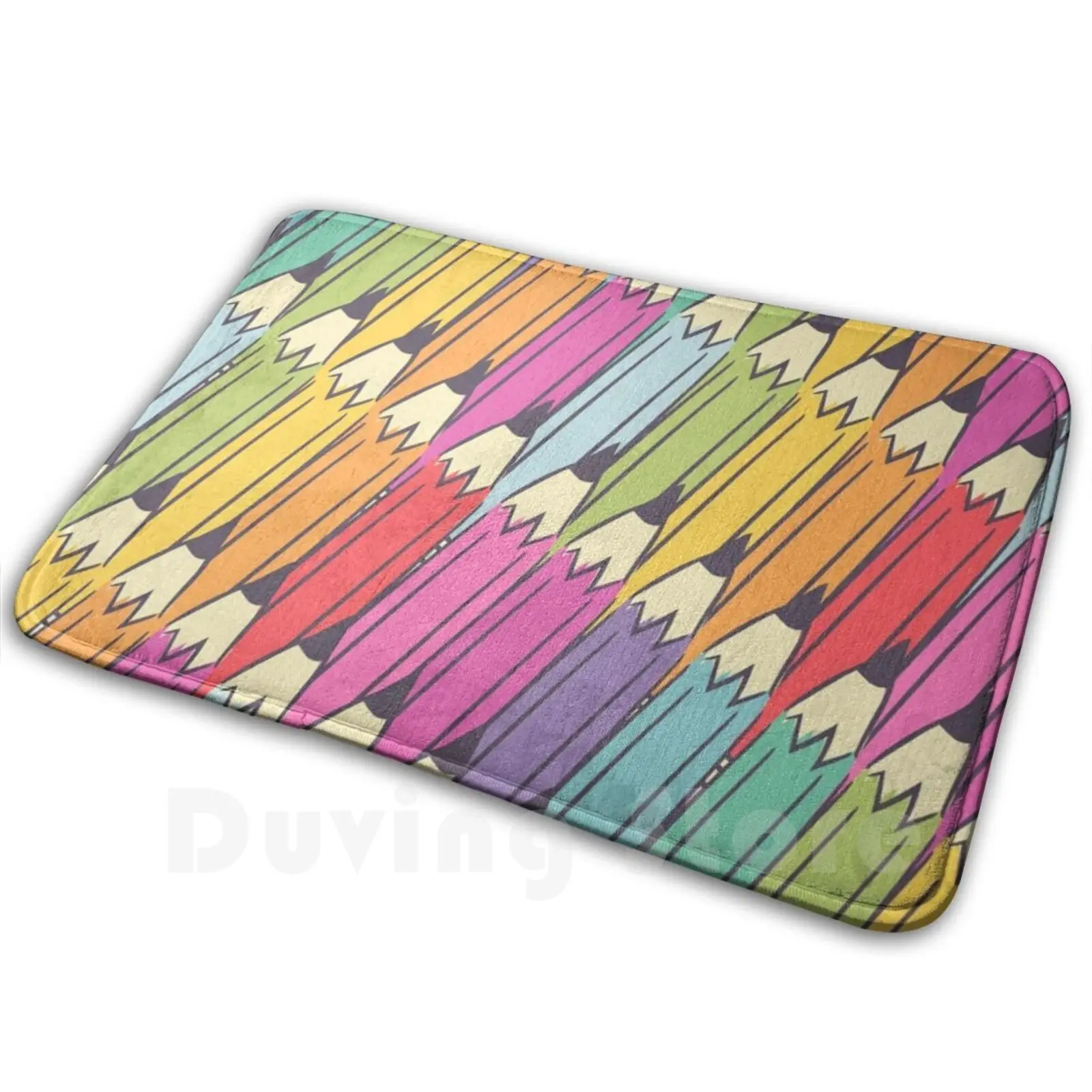 Back To School Carpet Mat Rug Cushion Soft Non-Slip School Study Smart College Teacher Students Pencil