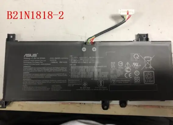 New genuine Battery for ASUS A512F F512D X712F X712U Y5100D Y5100F VivoBook 15 X512UA  X712FA  B21N1818 B21BnEH 7.6V 32WH