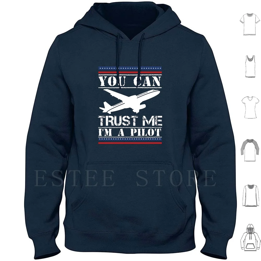 Sudaderas con capucha de piloto de avión de la Fuerza Aérea, manga larga, puedes confiar en mí, soy un piloto de la Fuerza Aérea, piloto de caza, piloto de combate