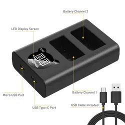 EN-EL25 EN EL25 LED podwójna ładowarka USB do Nikon Z50 MH-32 EN-EL25 akumulator litowo-jonowy