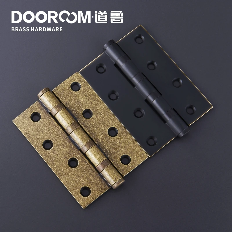 One Piece-Dooroom Brass Thick Bearing Hinges 4