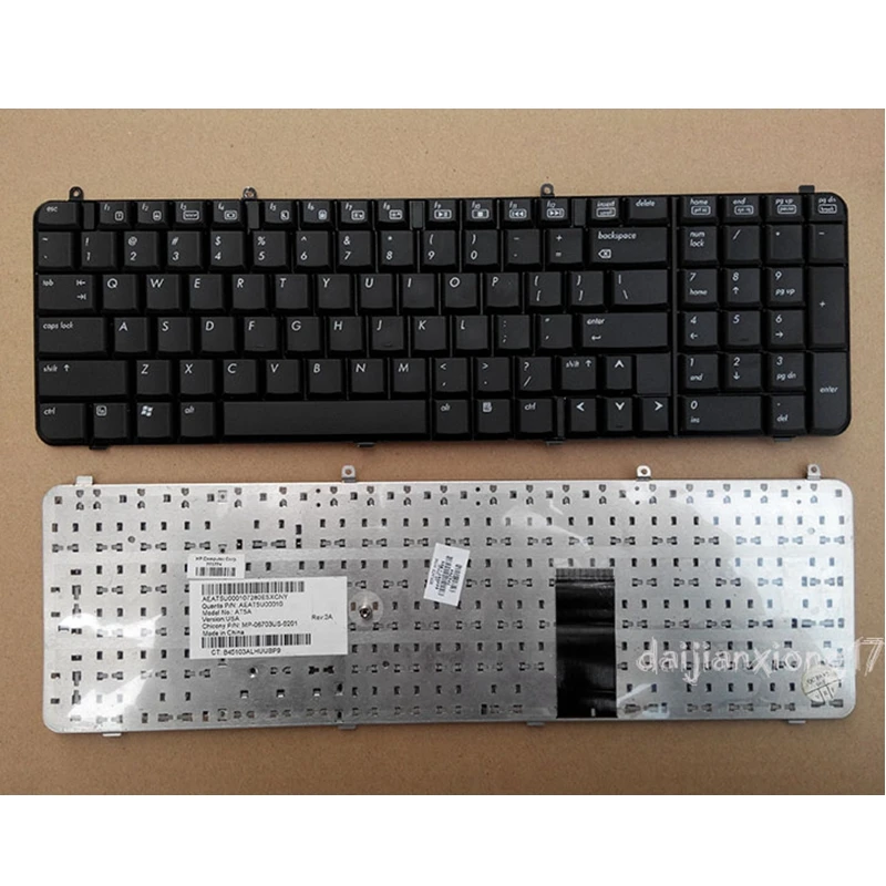 GZEELE English US laptop Keyboard for For HP DV9000 DV9100 DV9200 DV9500 DV9600 DV9700 Keyboard