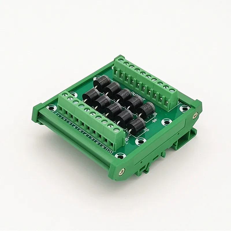 Диодный клеммный блок защиты на DIN-рейке 6A10 6A/1000V Диодный клеммный блок.