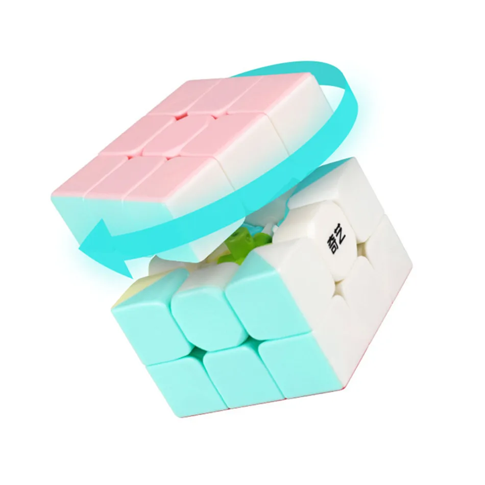 Qiyi édition néon Cube magique Qidi 2x2 guerriers 3x3 Cube de vitesse feuilles d'érable lvy jouet éducatif pour enfants Cubo Magico Puzzle jouet