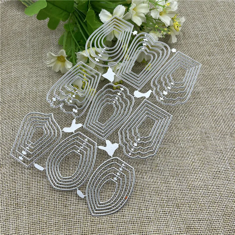 9pcs Different FlowerCraft  Metal Cutting Die Stencils for DIY Scrapbooking Album Decorative Embossing Handmade Paper Cards Gift