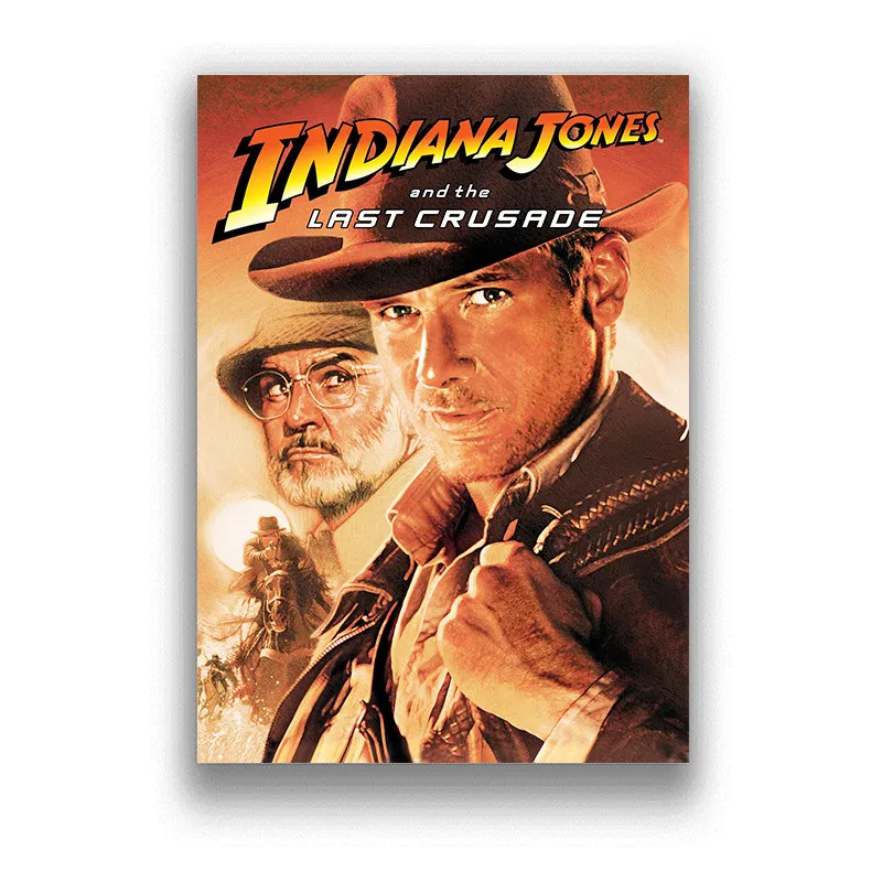 Indiana Jones And The Raiders of The Lost Ark Movie White Glossy Paper Poster Decorative Wall Art Living Room  Painting