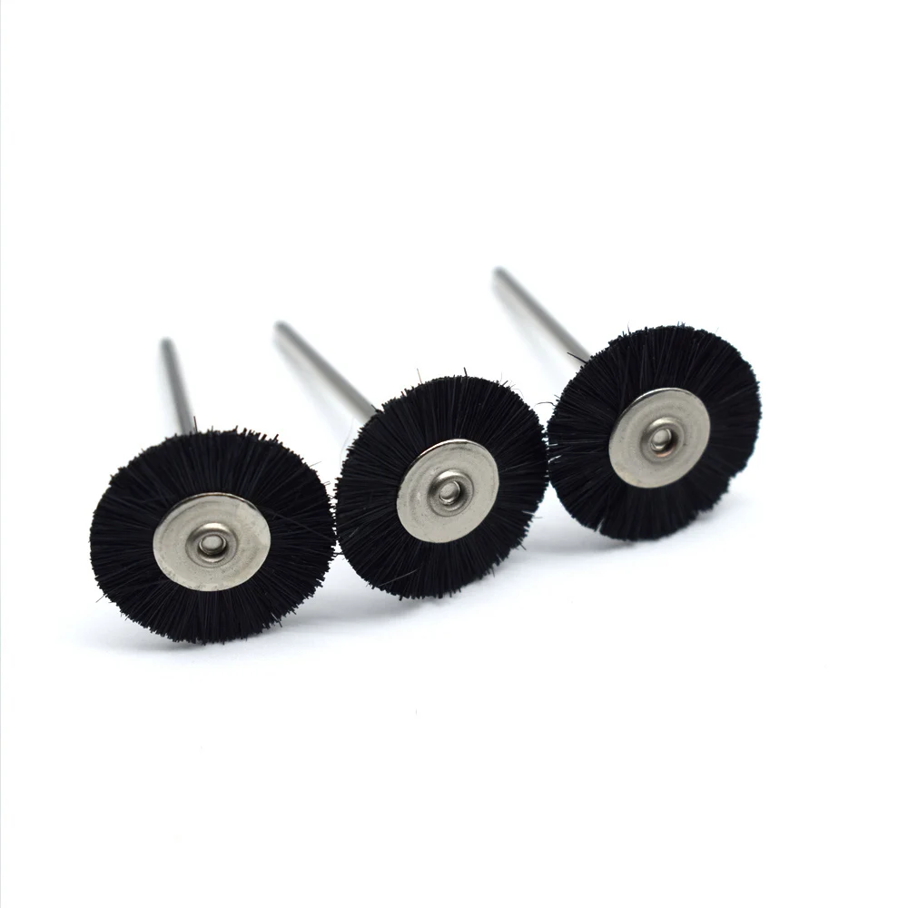 10pcs Jewelry Cleaning Tool Kit 2.35MM Shank Soft Bristle Wheel Brass Cup Brush For Grinder Rotary Tool
