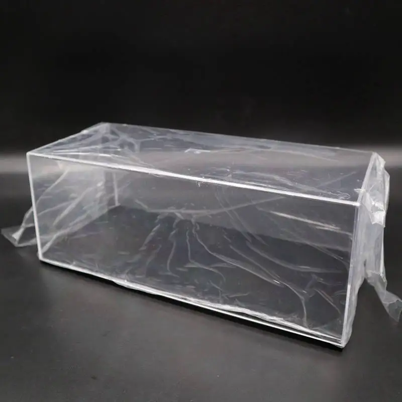 Caja de acrílico transparente a prueba de polvo con Base negra, caja de exhibición a escala 1/32, 18cm, alta calidad