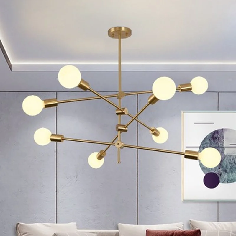 

Modern chandelier lighting nordic design rotatable branch ball led chandeliers for living room restaurant bedroom light fixtures