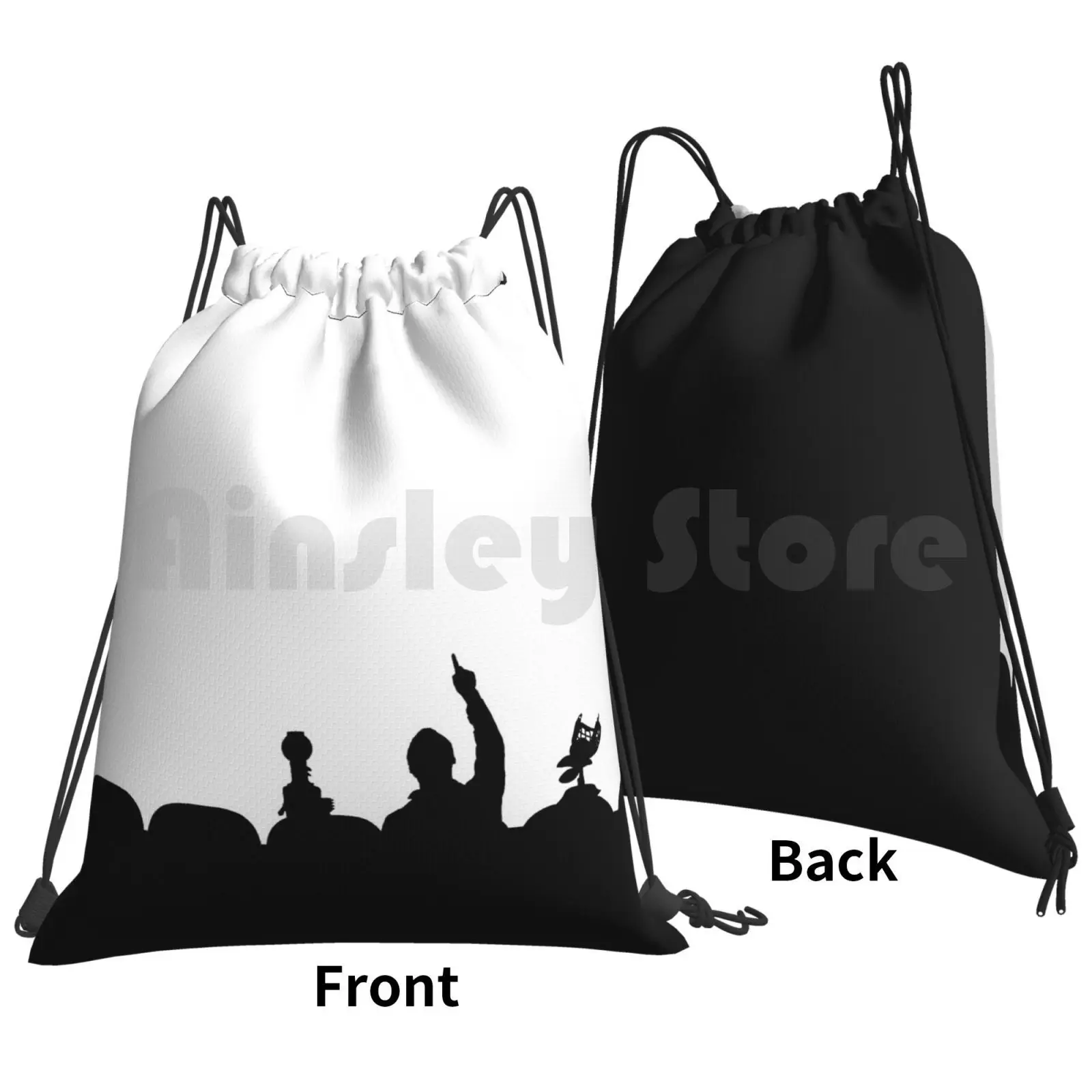 Mst3k Silhouette Backpack Drawstring Bag Riding Climbing Gym Bag Mystery Science Theatre 3000 Theater Mst3k Mike Joel Crow