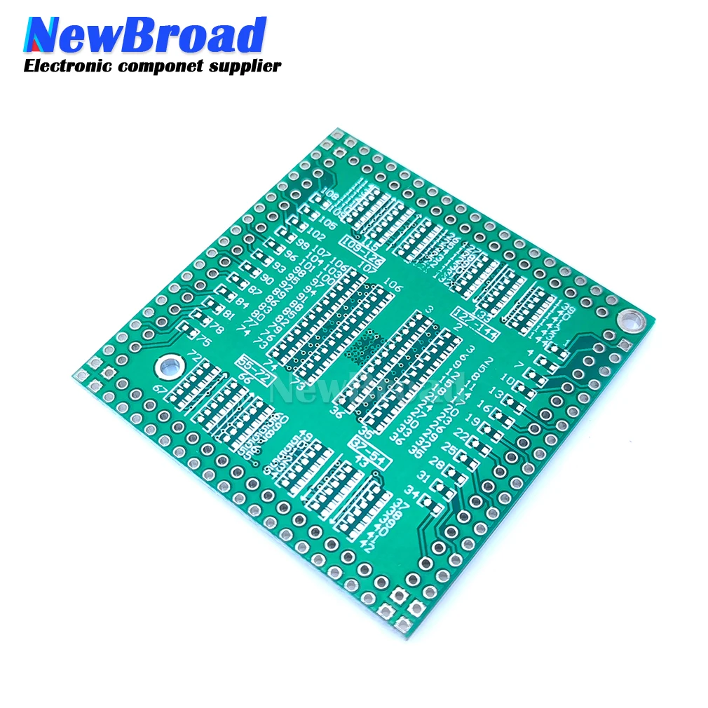 1pcs QFP / EQFP / TQFP / LQFP144 / LQFP128 SMD turn DIP CPU broad 0.5mm IC adapter Socket / Adapter plate / PCB