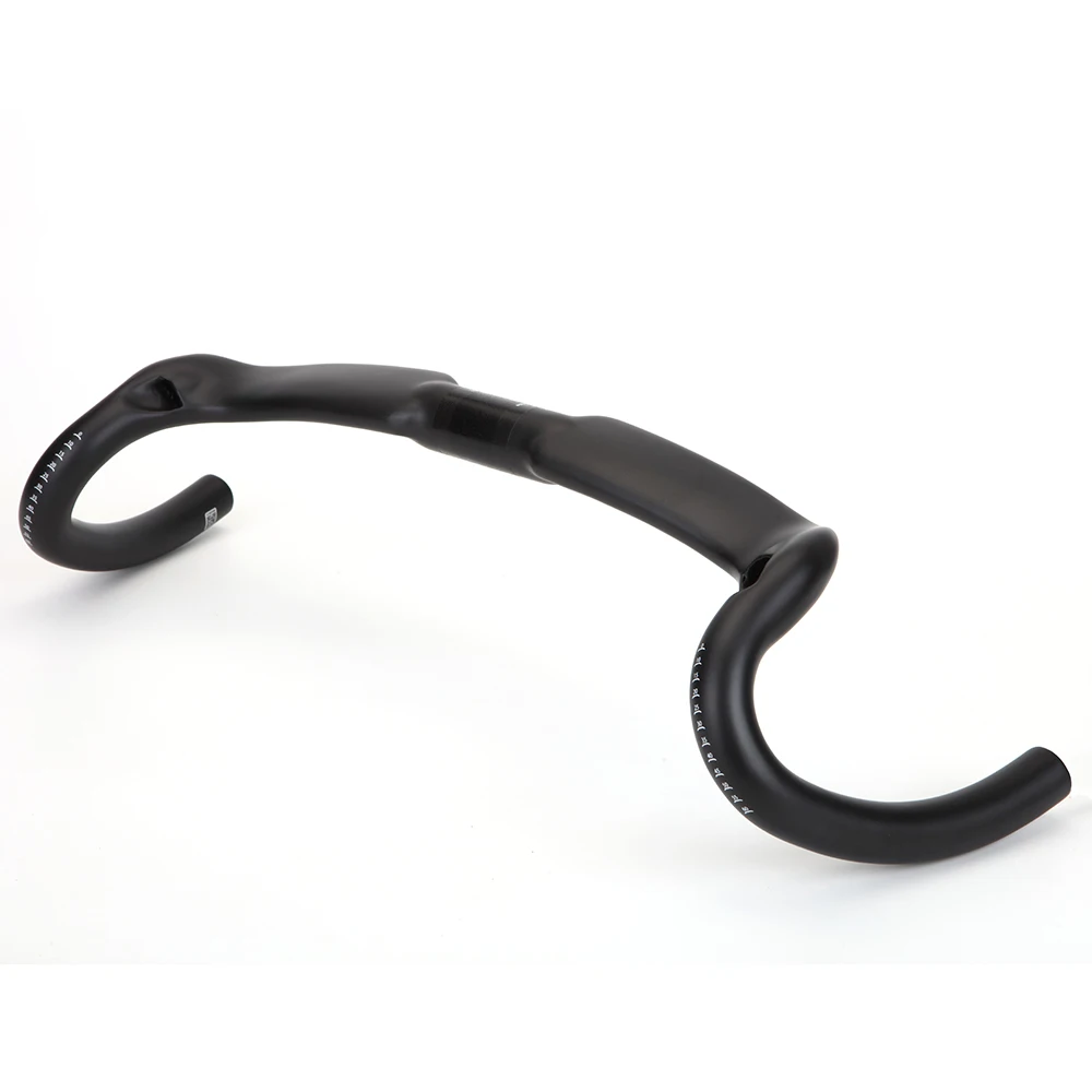 Neuer Carbon-Gravel-Lenker mit Großer Flare-Bar für Cyclocross und Rennräder, 370/390/410/430 mm Carbonfaser-Fahrradlenker – Detail 7