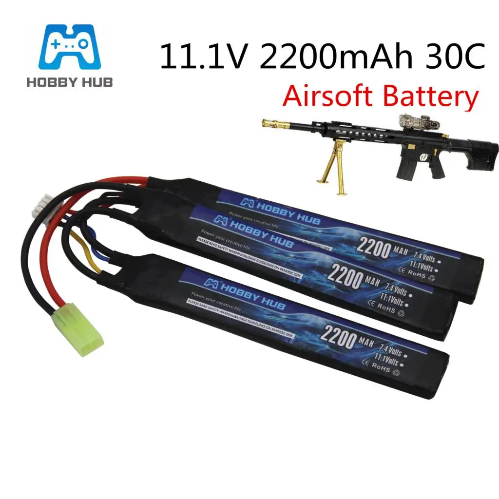 Lipo 3S Batterie 11,1 V 2200mAh 30C MAX 60C Separate Zellen Mit Mini Tamiya Stecker Airsoft Pistole Modell für Fernbedienung Spielzeug BB Gun
