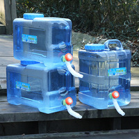 5L 8L 12L Outdoor Water Bucket Portable Water Tank Driving Water Container With Faucet Camping Hiking Picnic Water Bottle