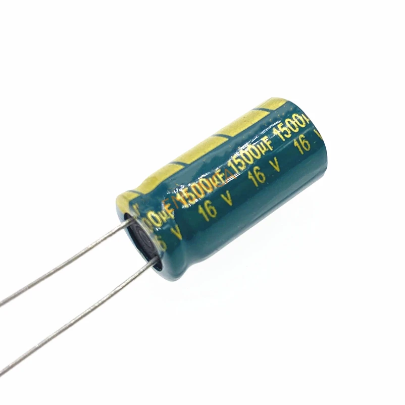 10PCS 16V1500UF 1500UF 16V 1500uF 10*20MM High Frequency Low Impedance Aluminum Electrolytic Capacitor