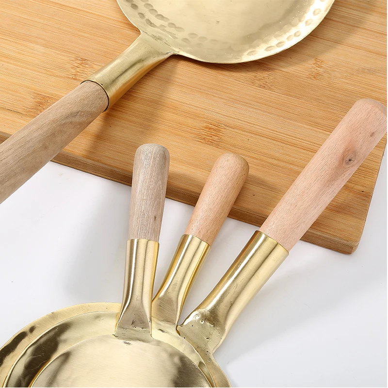 Latão colher tofu colher