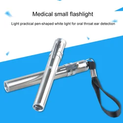 LED Flashlight Mini Torch Medical Pen Light Doctor Work Light Nurse Ear Nose Mouth Detection AAA Battery White Light