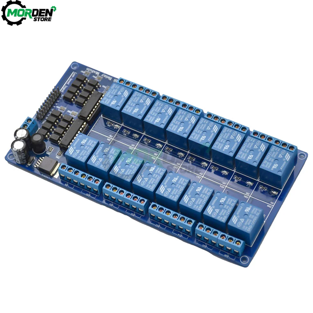 8/16 Channel Relay Is Ethernet Controller Board. RJ45 Interface Ethernet Control Module Lan Wan Network Web Server  Port