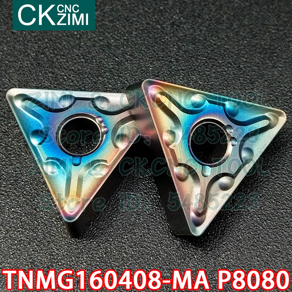 TNMG160408-MA P8080 TNMG 160408 MA P8080 wkładki z węglików spiekanych zewnętrzne narzędzia tokarskie CNC frez narzędzia do tokarki do stal nierdzewna