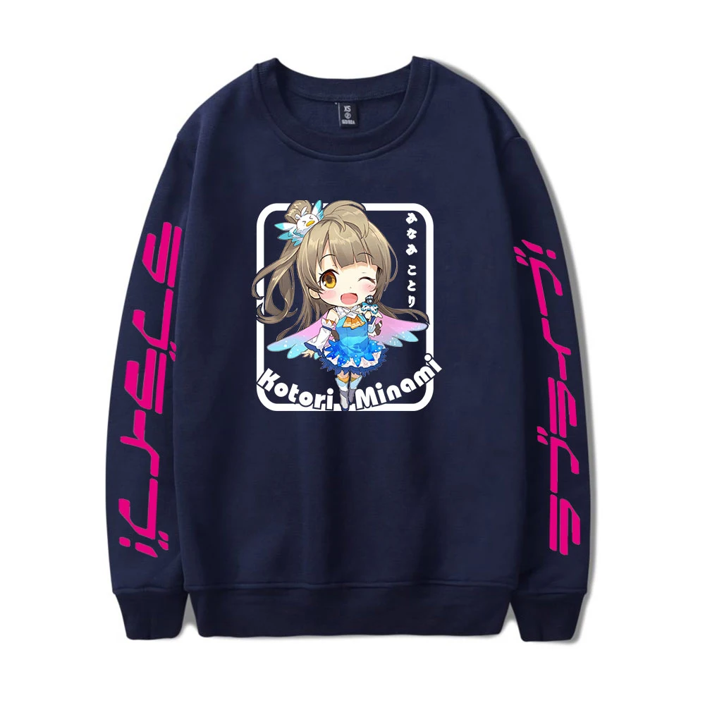 

2021 LoveLive! Kotori Minami μ's school idol Print Sweater Women/Men Turtlenecks Sweet Style Round Kawaii sweatshirt Loose Tops