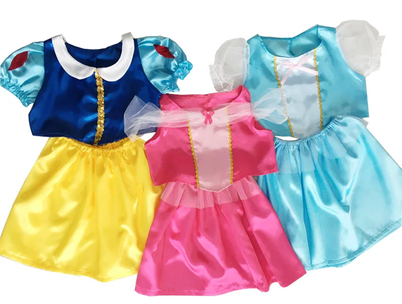 Princess Costumes Dress Up for Little Girls with Top Skirt Mask Age of 3-8 Years