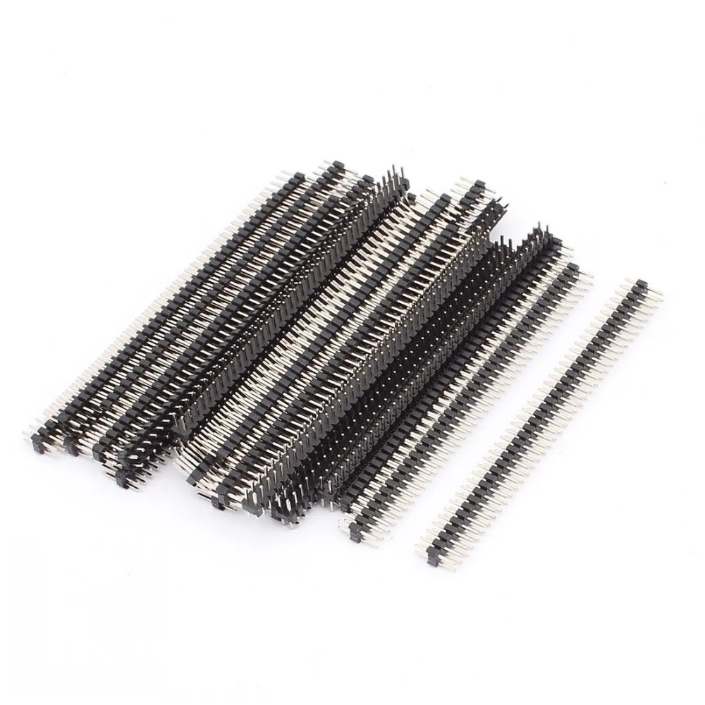 100PCS Pitch 2.0mm 2x40 Pin 80 Pin Double Row Male Pin Header Strip Straight Needle Connector FOR PCB BOARD ARDUINO