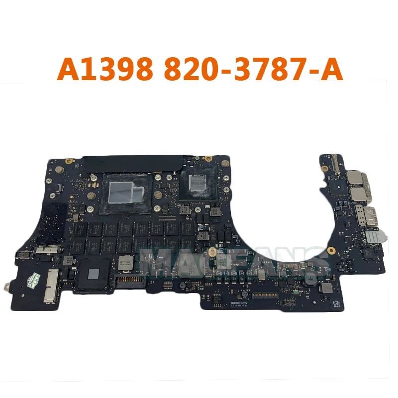 Imagem -02 - Placa-mãe Original A1398 para Macbook Pro Rerina 15 A1398 Placa Lógica 2.3ghz 16gb 8203787-a 820-3662-a 2013 2014