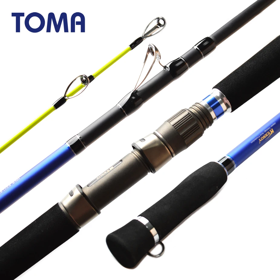 

TOMA Superhard Saltwater Fishing Jigging Rod 1.8m Lure Weight 100-250g Carbon Boat Jigging Spinning Fishing Rod Baitcasting Pole