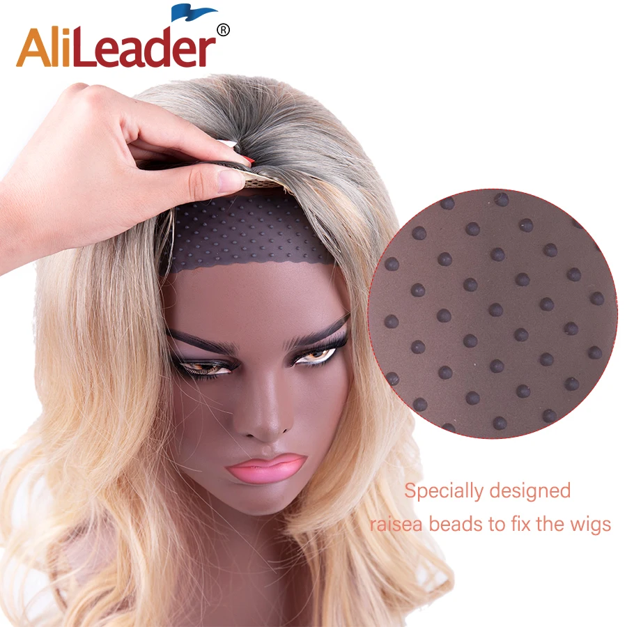 Alileader parrucca Grip fascia regolabile in Silicone per parrucche frontali in pizzo fascia in Silicone 22Cm fascia per capelli in gomma ad alta