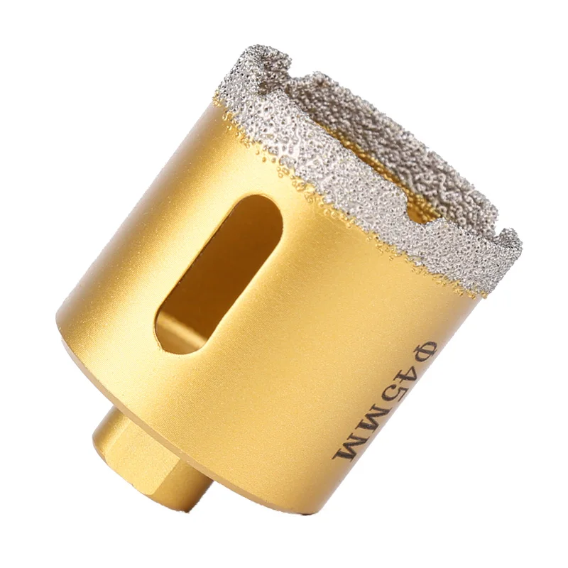 M10 Thread Vacuum Brazed Dry Diamond Drilling Core Bits Ceramic Tile Hole Saw Granite Marble Porcelain Brick Drill Bit Set Tools